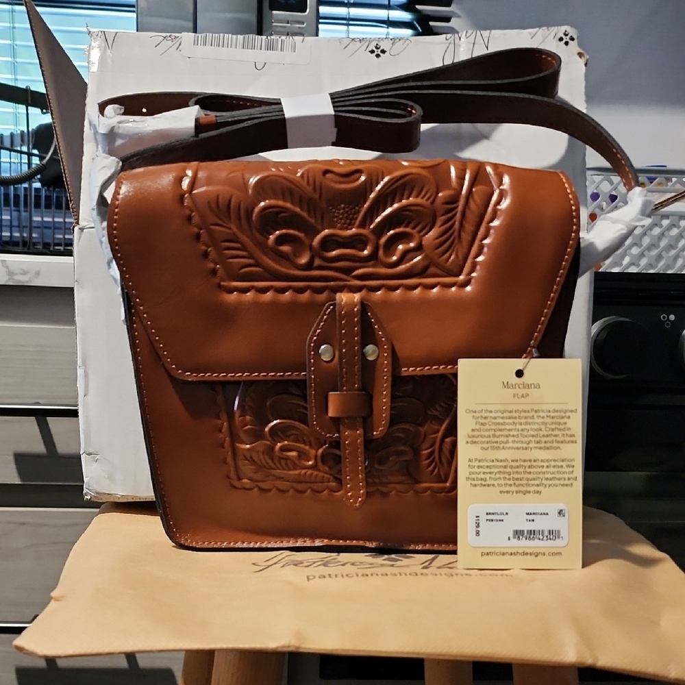 Patricia Nash Brown Crossbody Bag